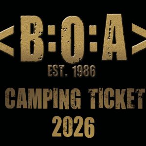 Campingticket - BOA 2026   <br>   pro Person ein Ticket