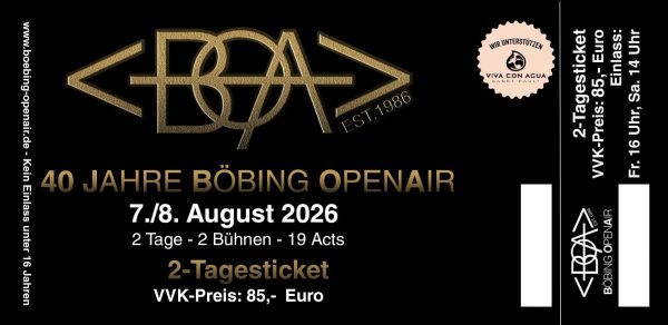 BOA 2026 - 2 Tagesticket - Hardticket
