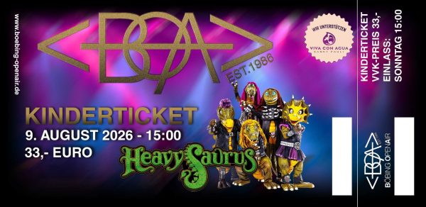 HEAVYSAURUS - Kinderticket - Digital